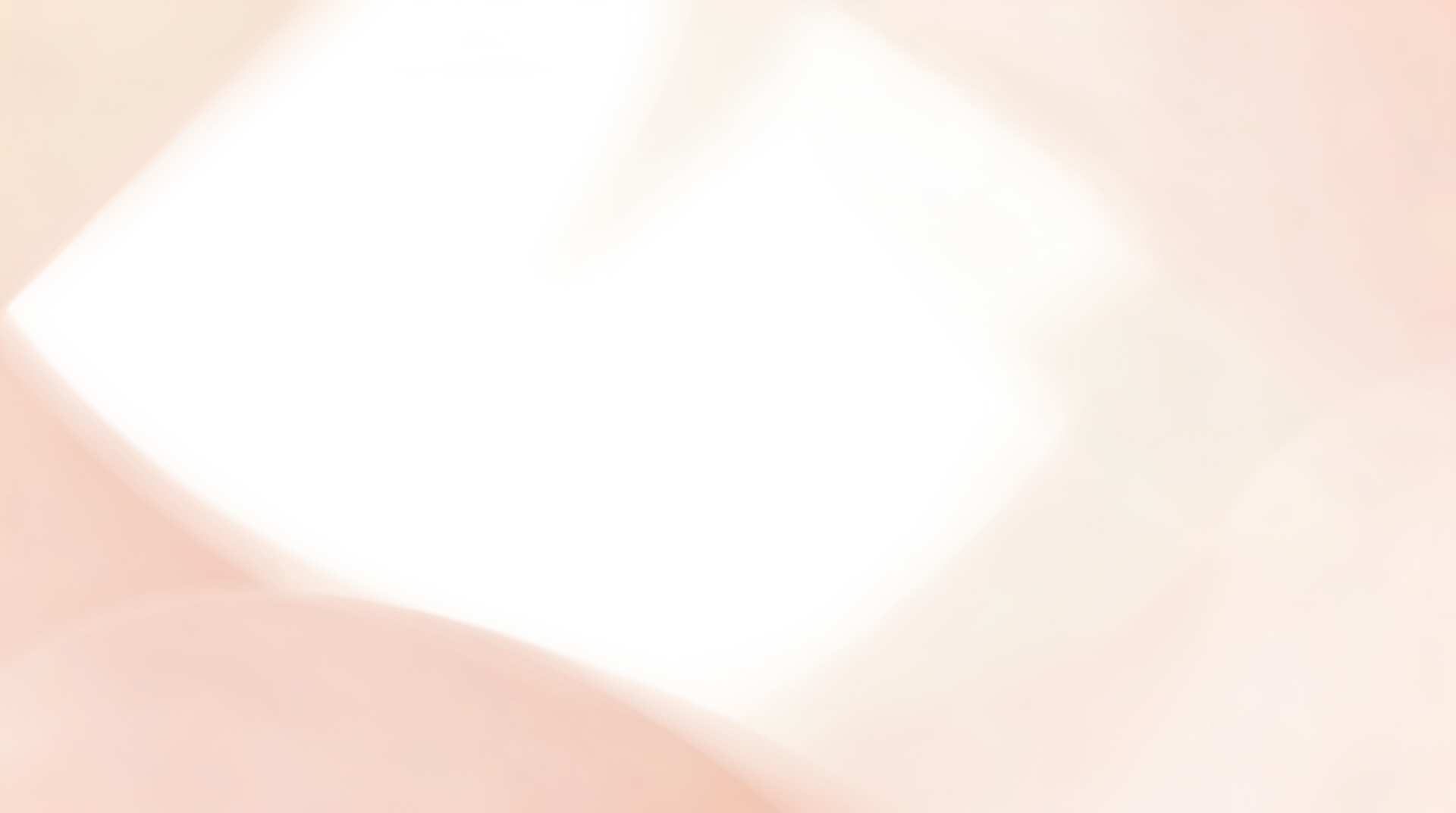 Soft oval shapes in pale cream and dusty rose on white, like sunlight on a wall
